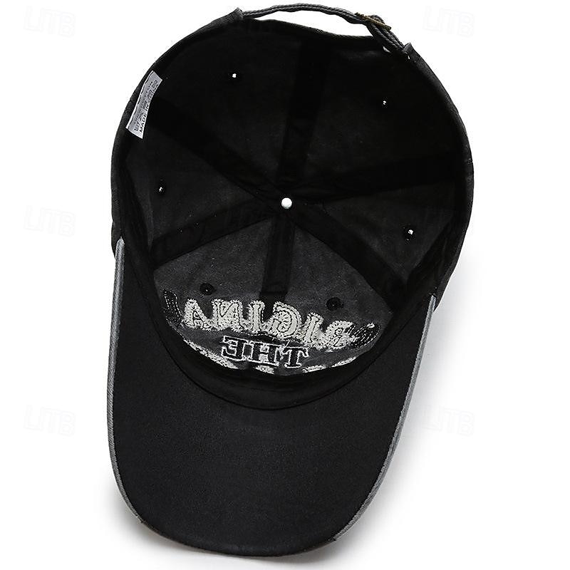Herre Baseballcaps Solhatt Trucker Hat Svart Navyblå Bomull Broderi Årgang Mote Fritid Gate Daglig Bokstaver Justerbare Solkrem Pustende 2026 - $13.49 –P13
