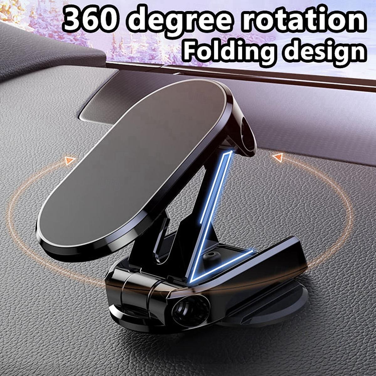 Phone Mount for Car Windshield Rotatable Foldable Magnetic Phone Holder for Car Dashboard Car Truck Compatible with All Mobile Phone Phone Accessory 2025 - $15.99 –P4