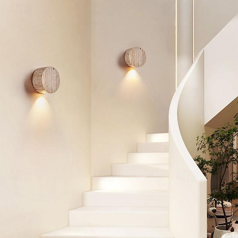 LED Sconce Post Modern Marble Wall Light Indoor Round Beam Spot Light 3000K Warm White Lighting Fixture Bedroom Bedside Wall Lamp for Hallway Living Room Porch Office 2025 - $104.99 –P6