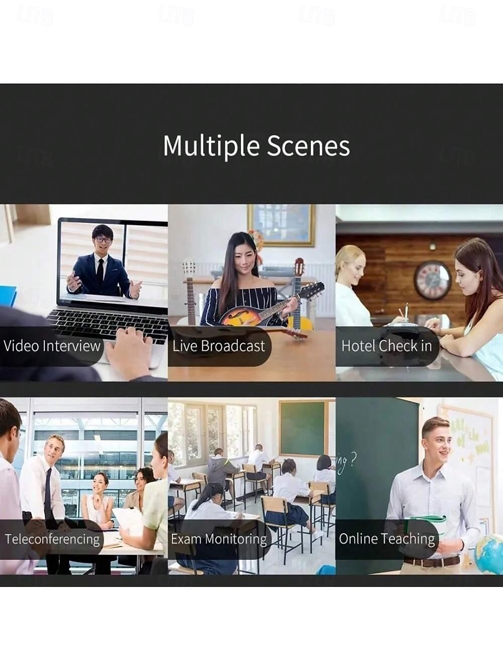 Hd 2K computer Webcam PC laptop autofocus camera suitable for live online class meeting chat 2025 - $22.99 –P5