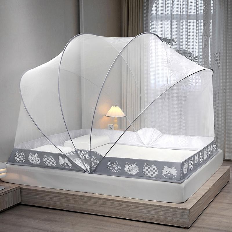 Moskitonetz fürs Bett, in einer Sekunde zu öffnen und zu schließen, faltbare Haushaltsnetze, Erhöhung der Höhe, 119,4 cm, große Fläche, Moskitonetz, Installation kostenlos 2025 - €49.09 –P8