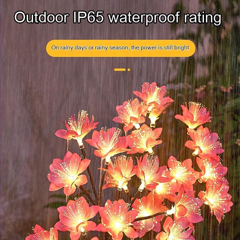 светодиодный имитационный цветок на солнечной батарее, 8 режимов, светильник для газона, цветок камелии, уличный водонепроницаемый садовый светильник, вилла, парк, двор, лужайка, дорожка, ландшафтное 2026 - $21.99 –P7