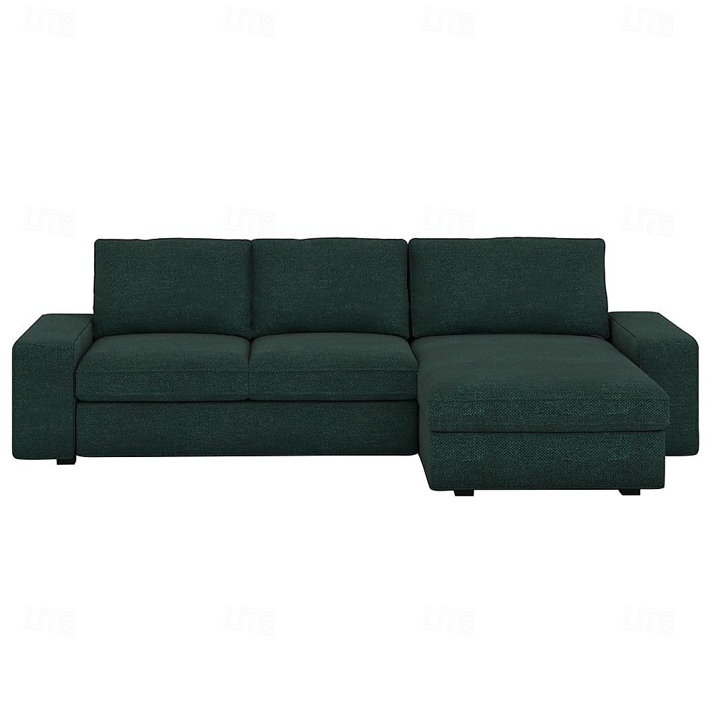 3 Seater 4 Seater Sofa Cover L Shaped with Armrests Solid Color Quilted Polyester Slipcovers KIVcover LITB PRIME cover 2025 - $495.79 –P15