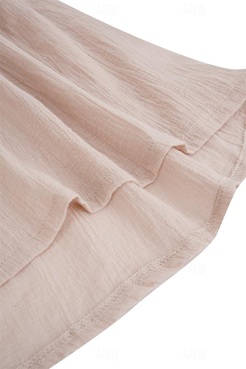 Herren Hemd leinenhemd Wikinger-Stil Sommerhemd Strandbekleidung Feste Farbe Outdoor Strasse Grün Beige Langarm V Ausschnitt Sommer Frühling Bekleidung 2025 - $21.99 –P2