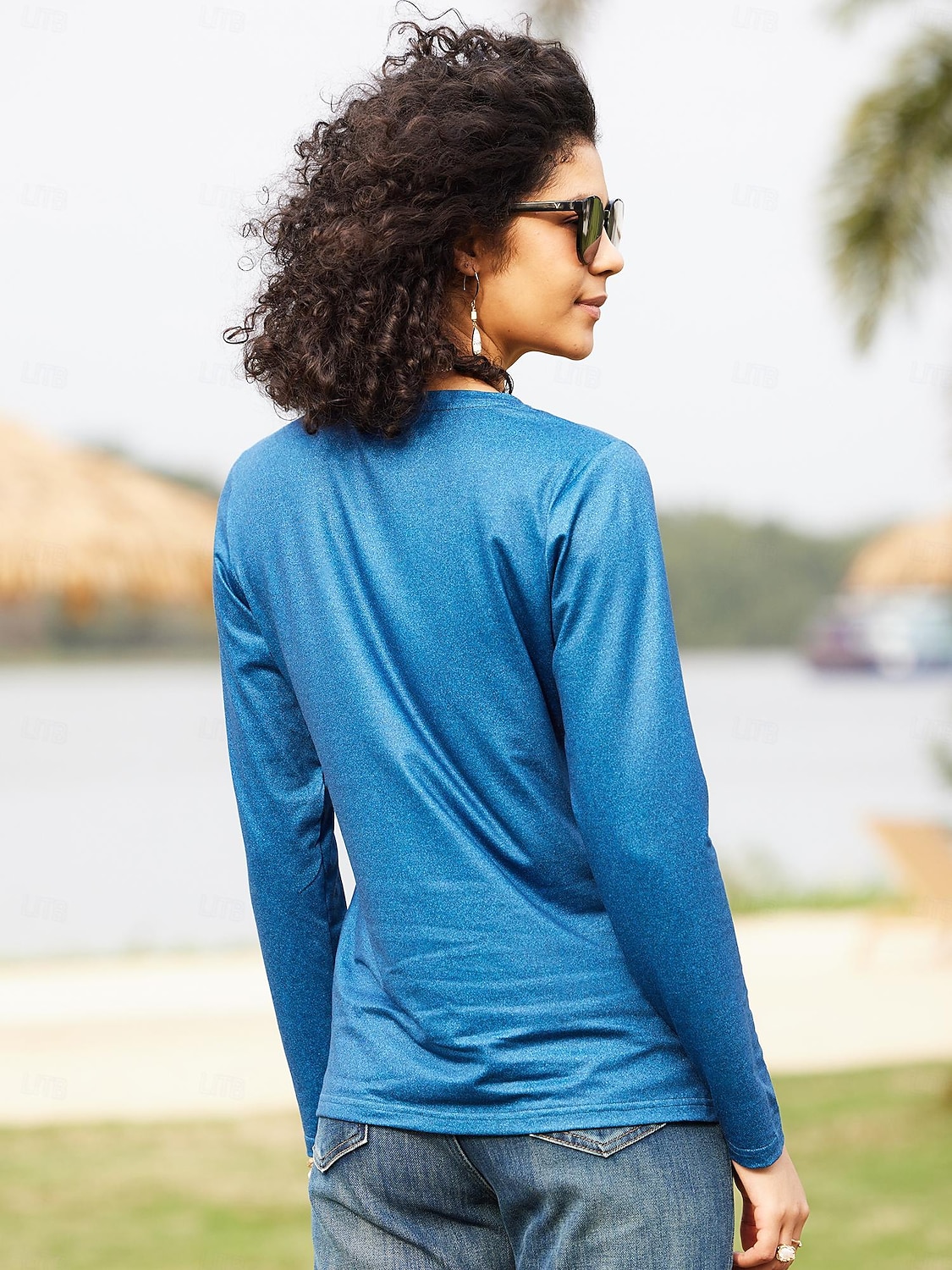 Γυναικείο T- shirt Κοντομάνικο Μακρυμάνικο Τοπάκι Γράμμα Εκτύπωση Κανονικά Τοπ Στρογγυλή Λαιμόκοψη Καθημερινή Έξοδος Ροζ Μπλε Πράσινο Γκρι Άνοιξη  Φθινόπωρο 2026 - $24.99 –P10