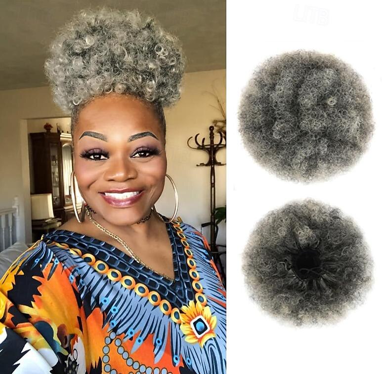 Queue de cheval bouffante avec cordon de serrage, extensions de cheveux synthétiques courtes, crépues et bouclées, postiches chignons pour femmes noires et filles de 2025 ? $10.49 –P11