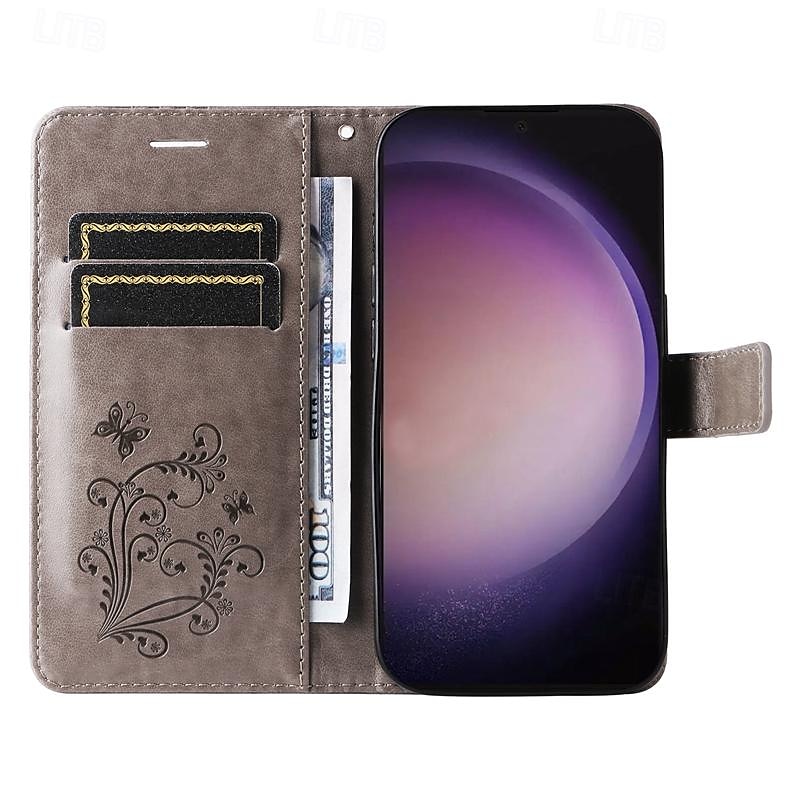 τηλέφωνο tok Για Samsung Galaxy S24 S23 S22 S21 S20 Ultra Plus FE A54 A34 A14 Σημείωση 20 10 S25 Ultra Θήκη κάρτας πορτοφολιού Μαγνητική Προστατευτικό για όλο το σώμα με λουράκι καρπού Πεταλούδα TPU 2025 - $17.99 –P6