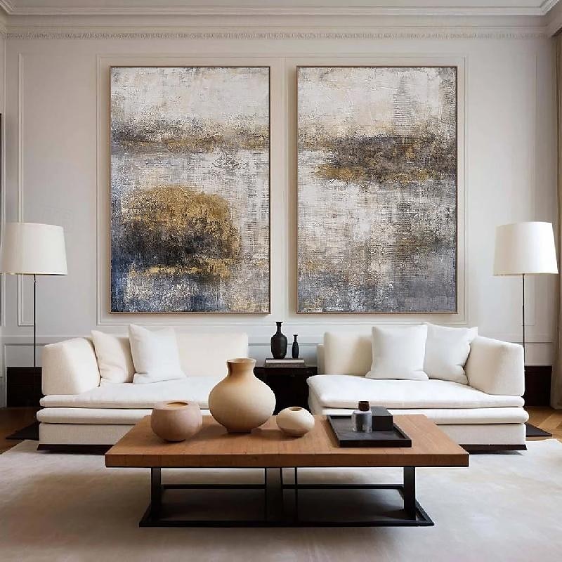 handgemaltes beige-braunes abstraktes Ölgemälde handgemachte Wandkunst braune Leinwandgemälde moderne Wandkunst böhmische abstrakte Malerei neutral strukturiertes Ölgemälde Wandkunst Bild 2025 - $83.99 –P1