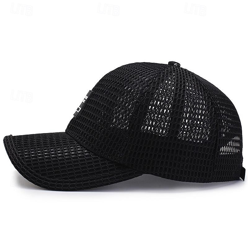 Herre Baseballcaps Solhatt Trucker Hat Svart Blå polyester Netting Mote Fritid Gate Daglig عادي Justerbare Solkrem Pustende 2025 - $7.99 –P5
