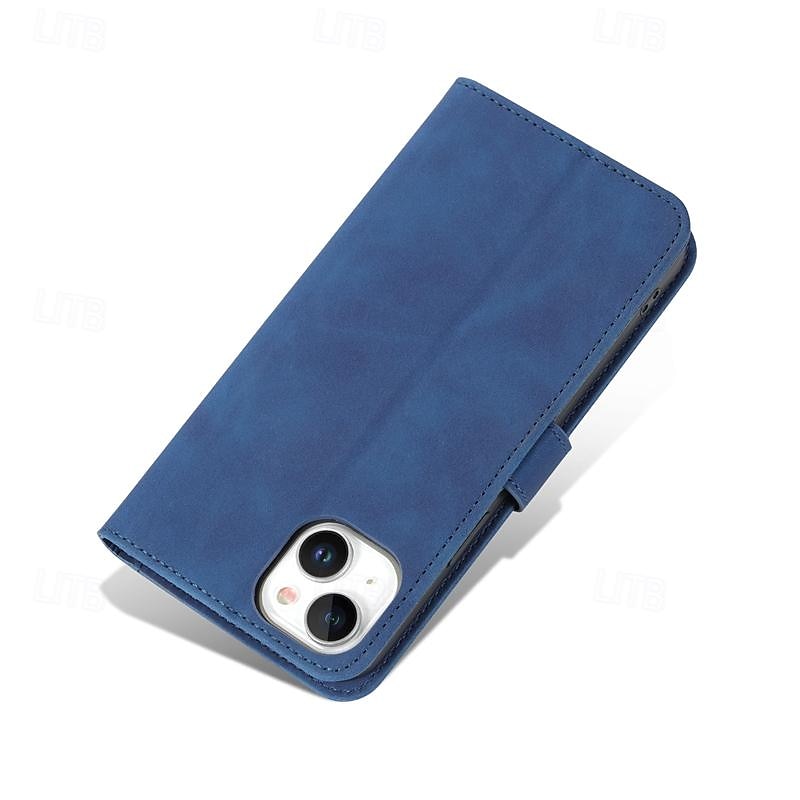 Phone Case For iPhone 16 15 14 Pro Max Plus 13 12 11 Pro Max Mini Wallet Case Full Body Protective Kickstand Card Slot Retro TPU PU Leather 2025 - $10.99 –P11