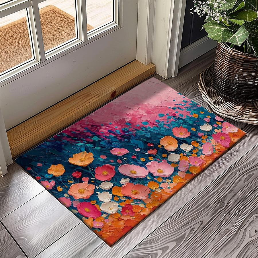 Wedding Oil Painting Flowers Doormat Non-Slip Oil Proof Rug Indoor Outdoor Mat Bedroom Decor Bathroom Mat Entrance Rug Door Mat 2025 - $16.99 –P12