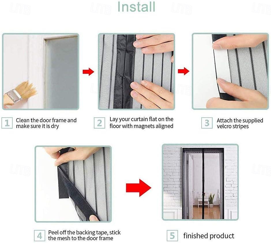 Anti Mosquito Insect Curtain Magnetic Door Screen, Garden Magnetic Fly Insect Door Screen Curtain Mosquito, Ultra Seal Magnets Close Automatically Keep Fresh Air in 2025 - $28.99 –P1