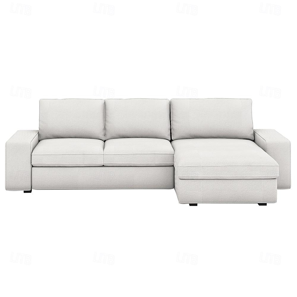 3 Seater 4 Seater Sofa Cover L Shaped with Armrests Solid Color Quilted Polyester Slipcovers KIVcover LITB PRIME cover 2025 - $495.79 –P3