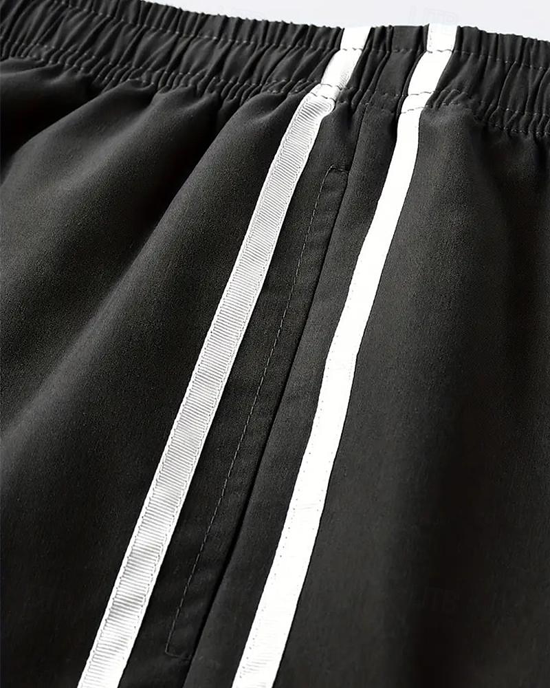 Homens Bermuda Cargo Calção Com Cordão Cintura elástica Bolso multi Bloco de cor Vestível Curto Ao ar livre Diário Para Noite Moda Clássico Preto Cáqui de 2025 por $27.99 –P10