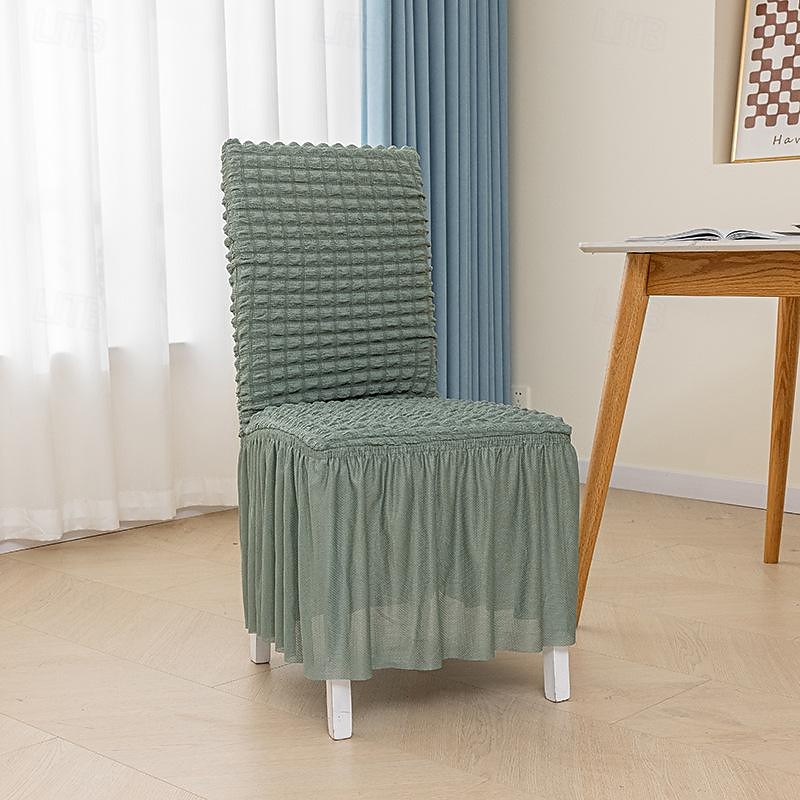 1 kpl uusi tuolinpäällinen kuplamuovilla hameen helma all inclusive olohuone ruokapöydän tuolinpäällinen universaali paksunnettu instagram-tyyli 2025 - $20.99 –P4