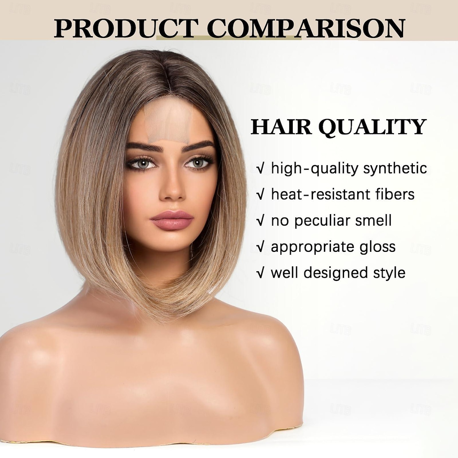 peruca bob frente de renda curta peruca bob fibra resistente ao calor combina perfeitamente com 12 polegadas cobre marrom marrom loiro claro loiro preto loiro de 2025 por $18.49 –P2