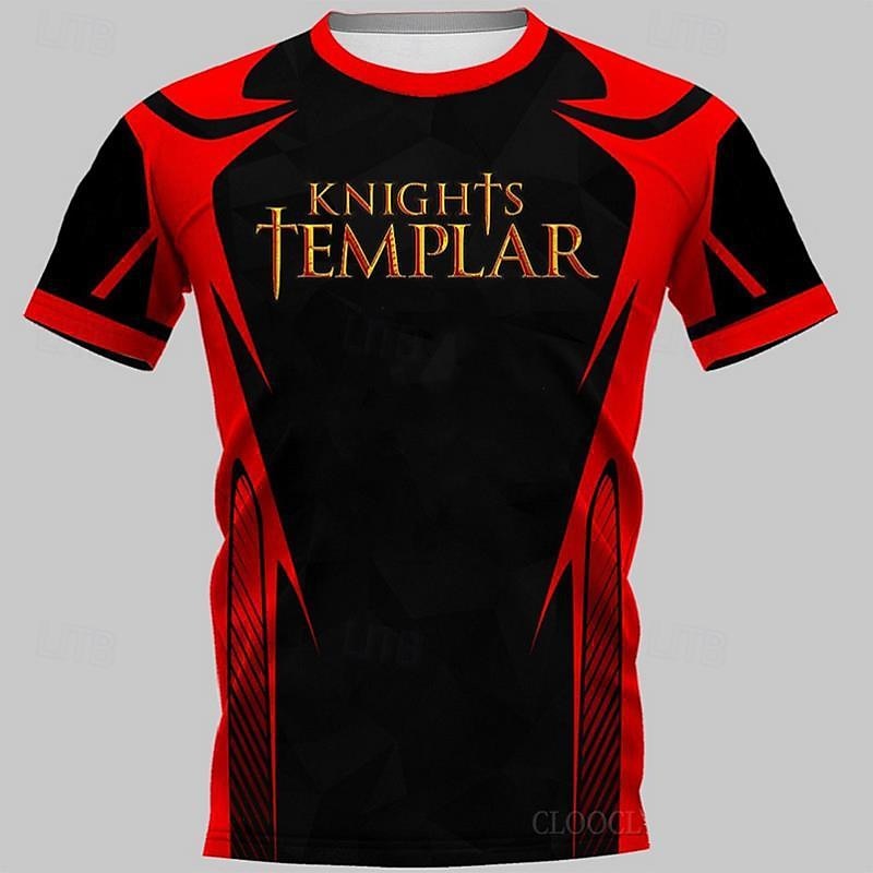 Knights Templar Warriors T-shirt Print 3D Graphic For Men's Adults' Carnival Masquerade 3D Print Casual Daily 2025 - $17.99 –P1