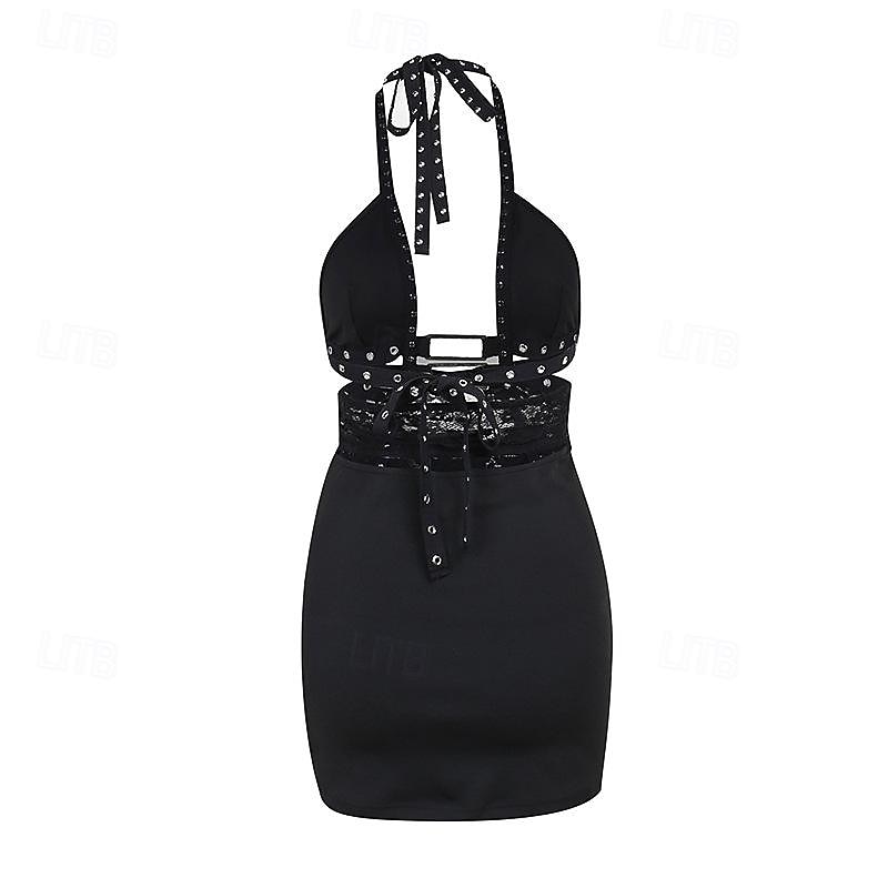 Sexy Y2K Anno 2000 Vestito Ragazza gotica Per donna Halloween Carnevale Mascherata Festa / Sera Vestito del 2025 a $35.99 –P6