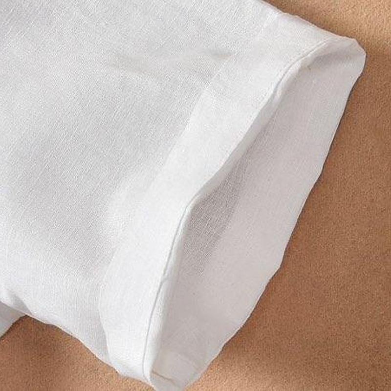 Men's Shirt Linen Shirt Casual Shirt Cotton Shirt Plain Vacation Street White Sky Blue Khaki Light Grey Short Sleeve Turndown Summer Clothing Apparel Button-Down 2025 - $16.49 –P5