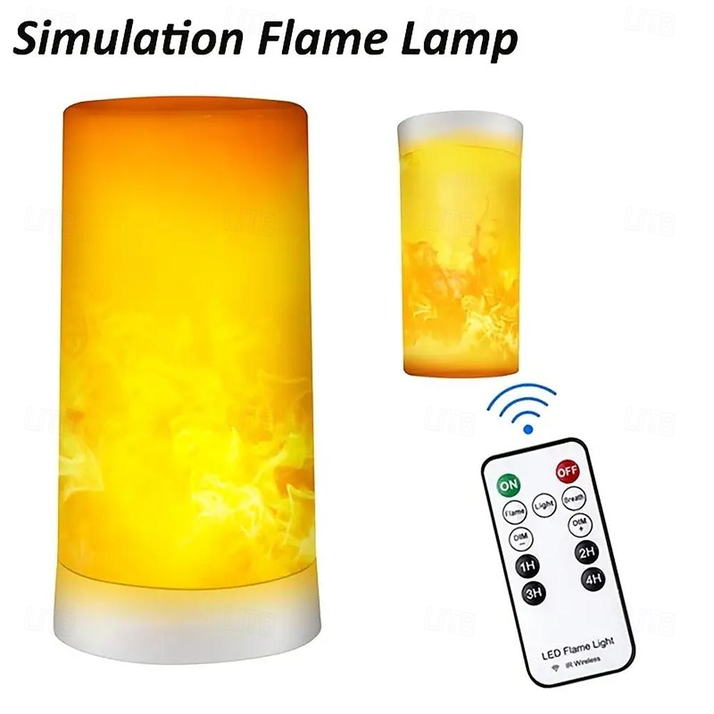 LED Flame Light USB Rechargeable Flicking Flame Candles Fire Lanterns Outdoor Hanging Lamps For Party Garden Camp Christmas for hotel/catering/event holding 2025 - $26.99 –P1