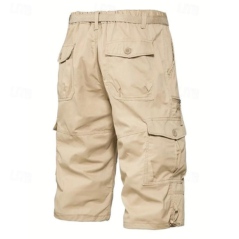 Hombre Pantalones cortos tácticos Pantalón Corto Cargo Pantalón corto Shorts para senderismo Botones Multi bolsillo Plano Listo para vestir Corto Diario Exterior Ropa de calle Moda Clásico Azul 2026 - $21.99 –P8