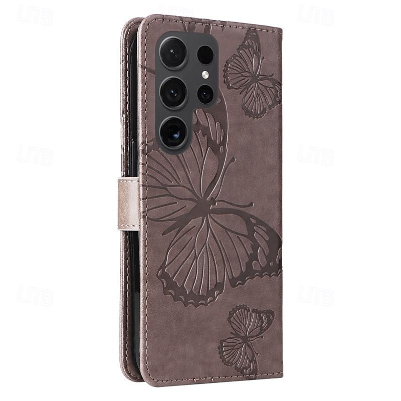 τηλέφωνο tok Για Samsung Galaxy S24 S23 S22 S21 S20 Ultra Plus FE A54 A34 A14 Σημείωση 20 10 S25 Ultra Θήκη κάρτας πορτοφολιού Μαγνητική Προστατευτικό για όλο το σώμα με λουράκι καρπού Πεταλούδα TPU 2025 - $17.99 –P10