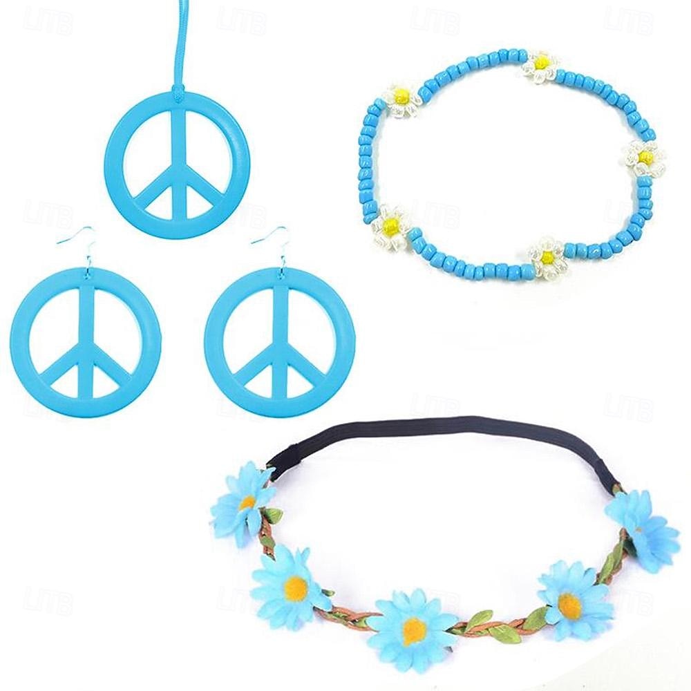 Rétro Vintage Années 1970 Disco Costume de cosplay Collier Bandeau Femmes Fille Jour des Rois Halloween Carnaval Mascarade Fête / Soirée Fête Défilé de la Fierté Adolescent Adulte Plus d'accessoires de 2025 ? $14.99 –P6