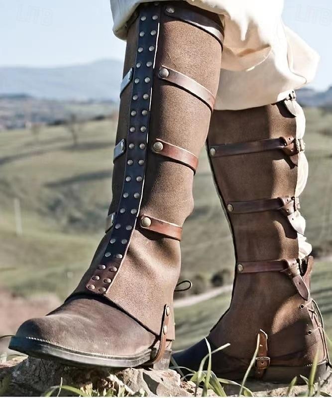 Retró Középkori Reneszánsz Cipők Lapos jazz csizma lábszárvédők Ren Faire Kalóz Lovag Viking Férfi Női Uniszex Kalóz Steampunk Álarcos mulatság Esemény / Buli Álarcos mulatság Felnőttek Cipővédő 2025 - $34.99 –P1