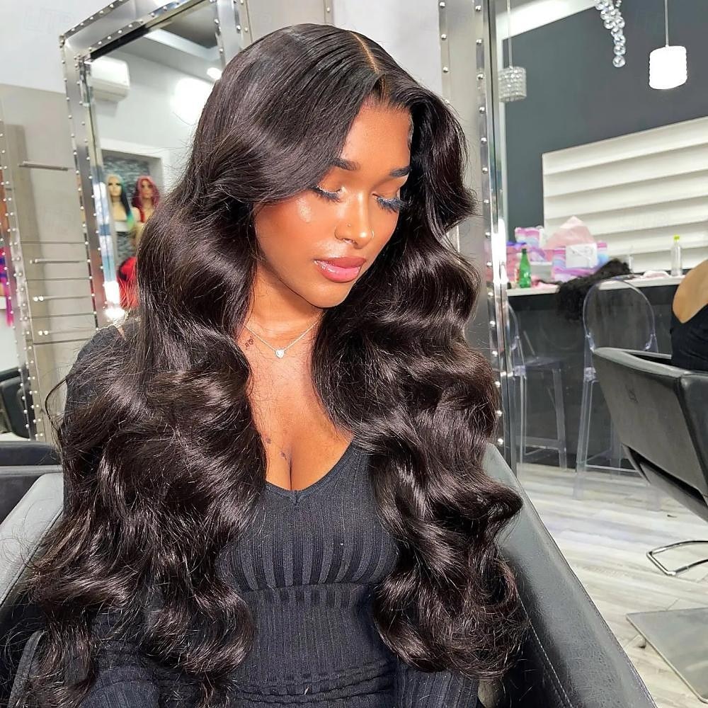 body wave csipke elülső parókák emberi haj előre kitépett 180% sűrűségű 13x4 hd csipke első paróka női ragasztó nélküli paróka fekete feldolgozatlan brazil szűz emberi haj baba hajjal fehérített 2026 - $195.99 –P2
