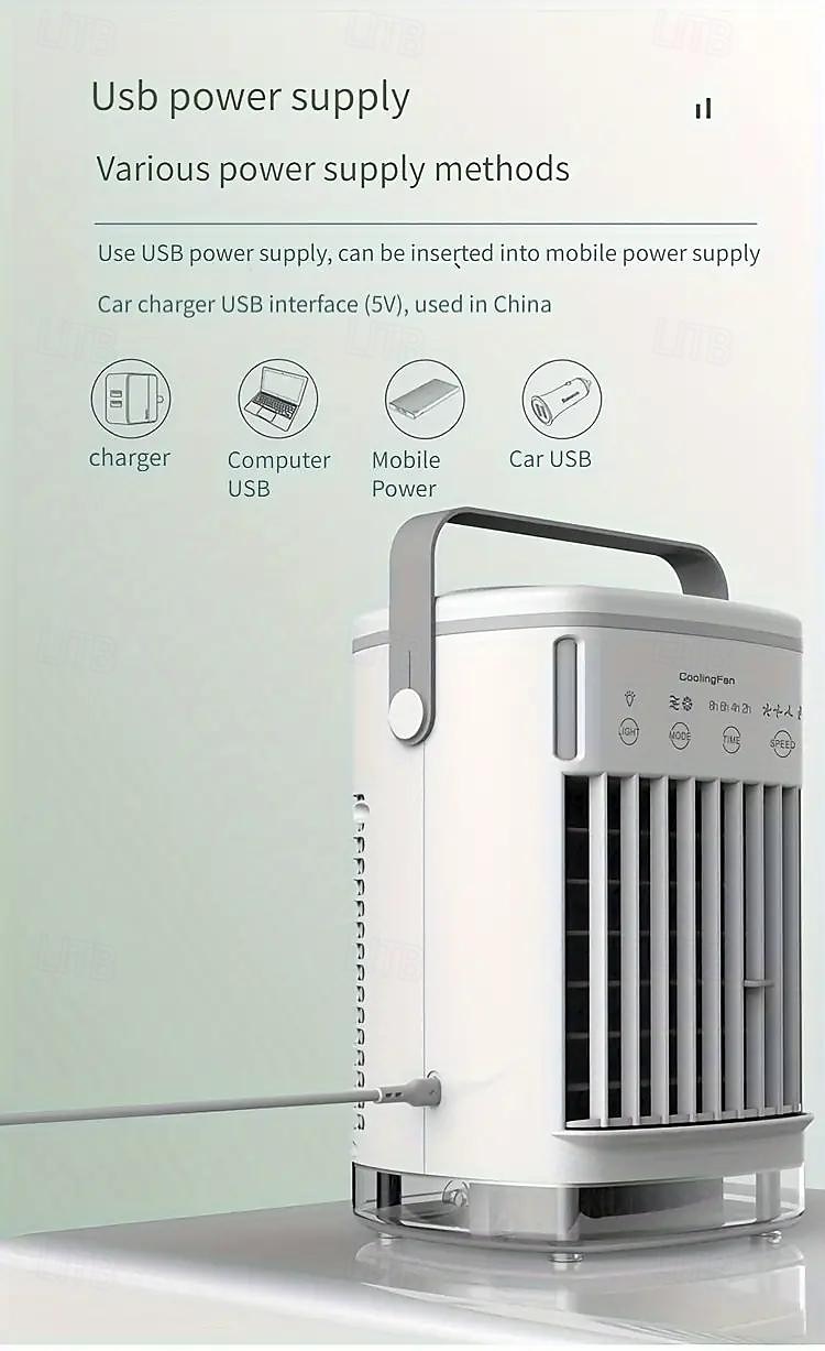 USB Desktop Spray Air Cooler – Mini Water Cooling Fan with Humidifier for Home Office Dormitory Use 2025 - $59.99 –P1