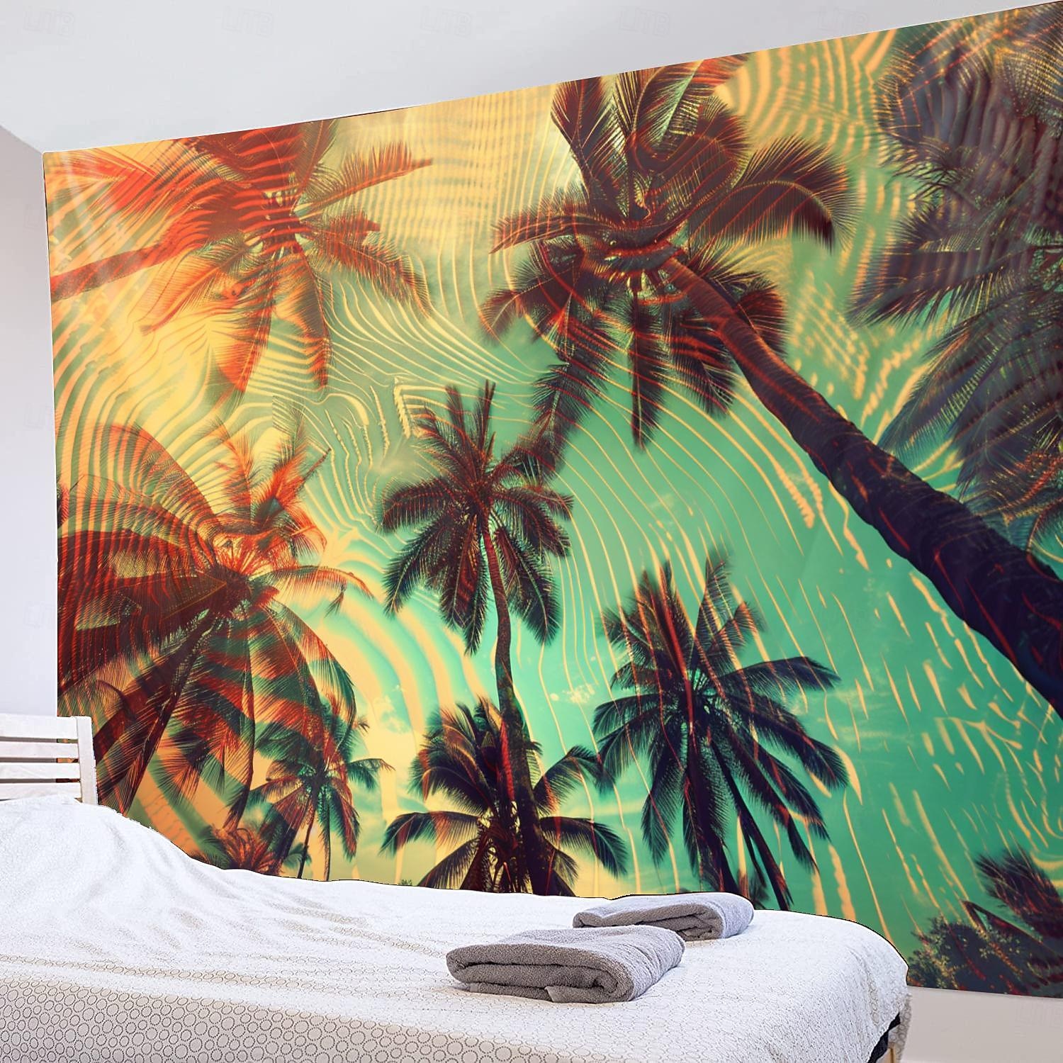 malowanie tropikalnych liści wiszące gobelin wall art duży gobelin mural wystrój fotografia tło koc zasłona strona główna sypialnia dekoracja salonu 2026 - $20.99 –P14