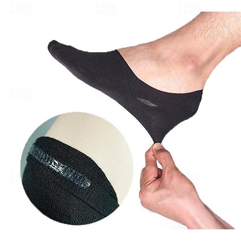 Муж. 5 шт Мульти пакеты Носки Носки до щиколотки Подследники Повседневные носки Черный Белый Цвет Полотняное плетение Для занятий спортом Повседневные Отпуск Классический Средней плотности Весна Осень 2026 - $7.99 –P5