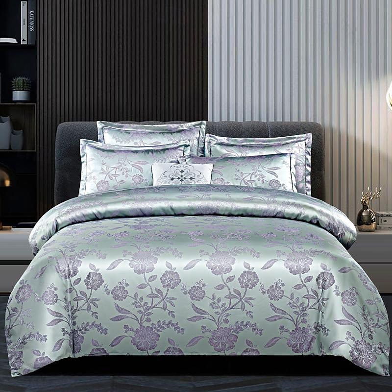 3 stk kjølende dynetrekk elegant damast stoff jacquard dynetrekk sett 3-delt dynetrekk sateng sengetøy sett fullt dynetrekk putevar(1 dynetrekk 2 putevar) 2025 - $68.99 –P8