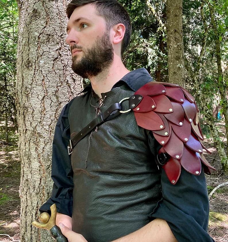 Retro / vintage Medeltida kostymer Renässans Vapen och Rustning Linne Axelrustning Krigare Viking Valhall Herr Maskerad LARP Vuxna Axelrustning Alla årstider 2025 - $37.99 –P7