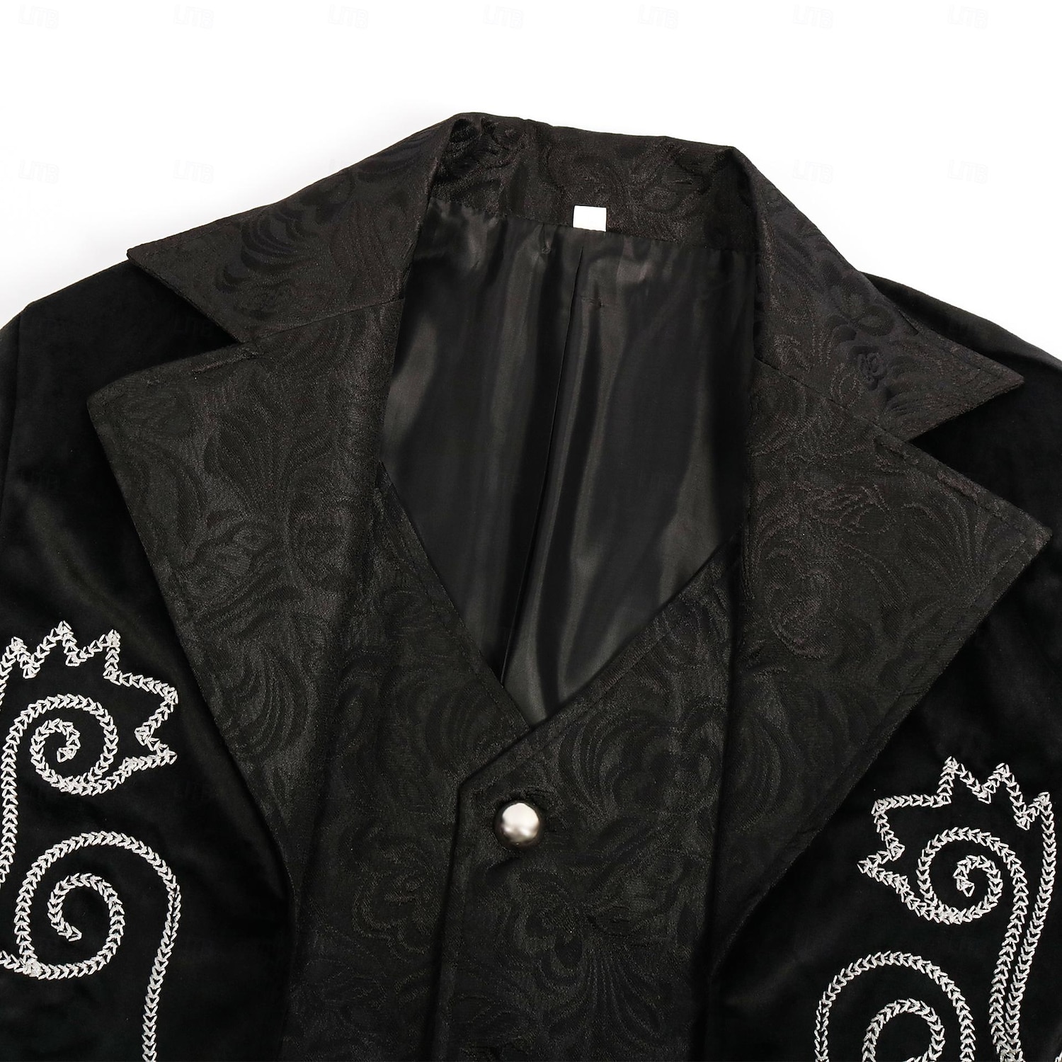 Retro / vintage Punk og gotisk Kostymer i middelalderstil Jakke tailcoat Prins Adelsmann Jacquard Herre Royal Steampunk Maskerade Fest Voksne Frakk 2025 - $49.99 –P10