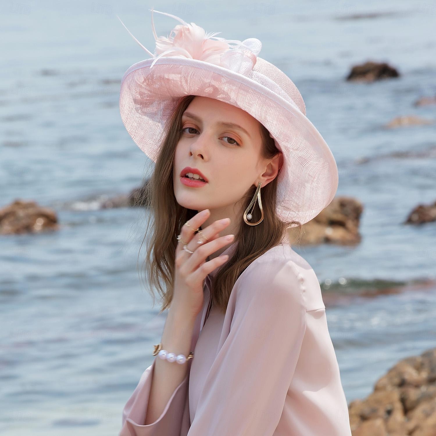 Chapéu Vintage Retro dos anos 1950 Chapéu para Mulheres Dia dos Namorados Derby Ascot Festival de Corrida de Cavalos Chapéu para Adultos Todas as Estações de 2026 por $91.99 –P4