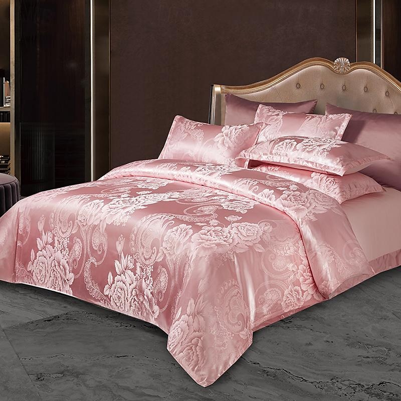 3 stk kjølende dynetrekk elegant damast stoff jacquard dynetrekk sett 3-delt dynetrekk sateng sengetøy sett fullt dynetrekk putevar(1 dynetrekk 2 putevar) 2025 - $68.99 –P16
