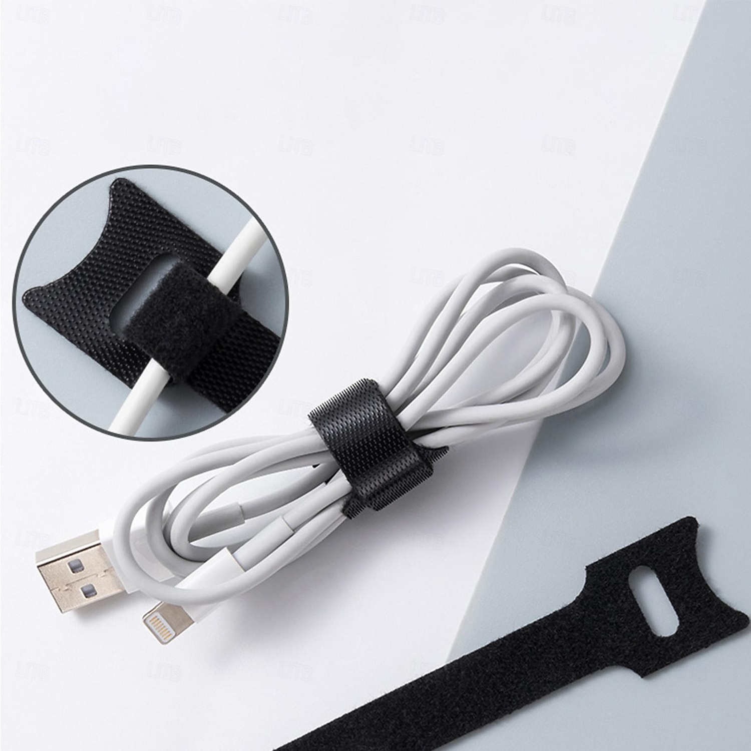 30pcs Cable Organizer - Reusable Self-Gripping Cable Ties for Charger Management, Wire Bundling, Storage, Suitable for Home, Office, Desk Cable Organization 2025 - $10.99 –P9