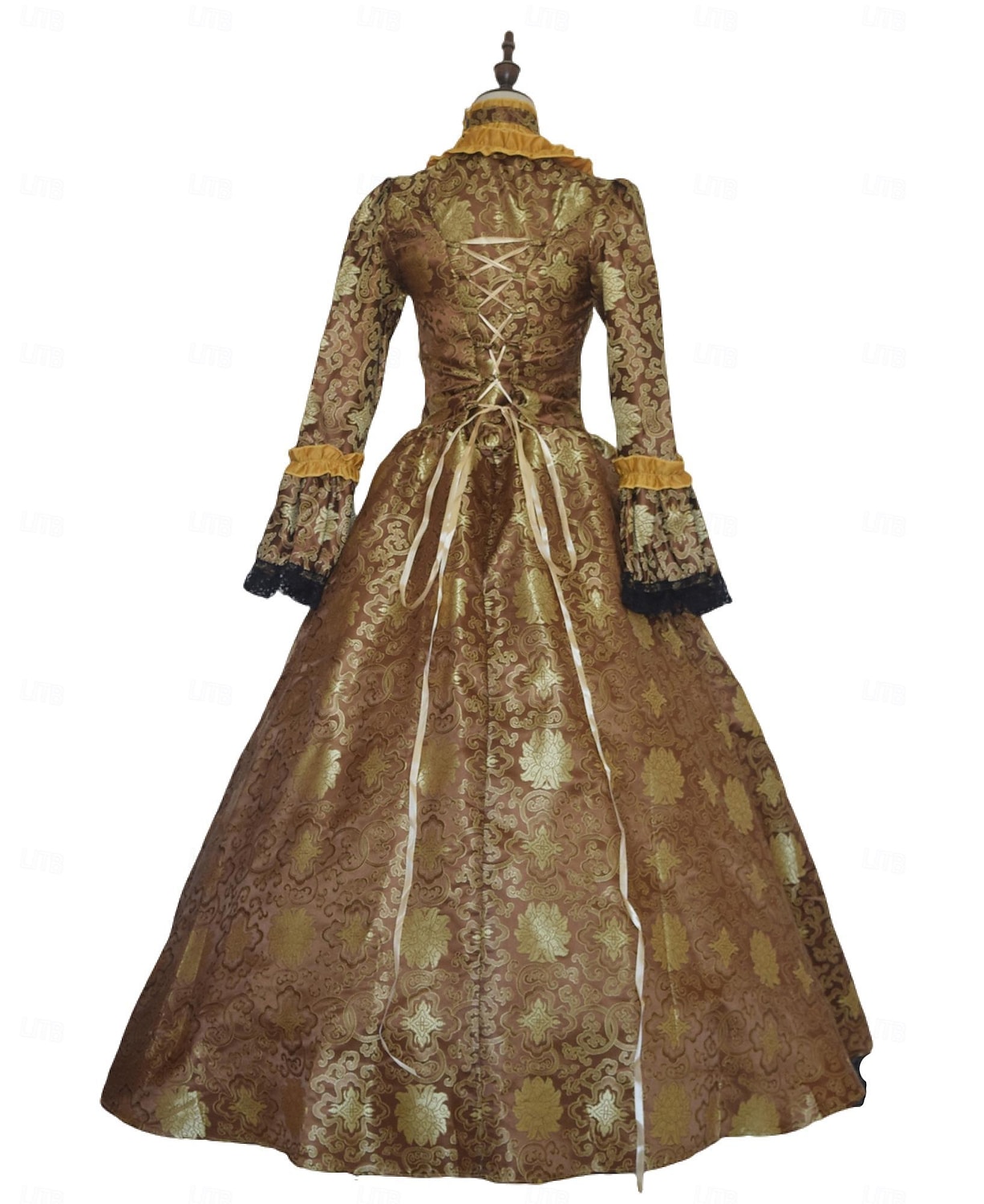 ancien Baroque Punk & Gothique Maxi Robe Normal Juliette Cendrillon Princesse Col carré Déguisement Royal Halloween Carnaval Mascarade Performance Soirée Halloween Adultes Toutes saisons de 2025 ? HUF 53069 –P11