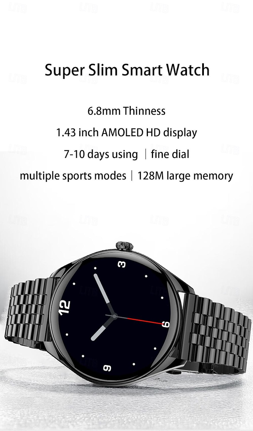 696 MT55 Умные часы 1.43 дюймовый Смарт Часы Bluetooth ЭКГ + PPG Педометр Напоминание о звонке Совместим с Android iOS Женский Мужчины Хендс-фри звонки Напоминание о сообщении IP 67 46 2025 - $56.99 –P1