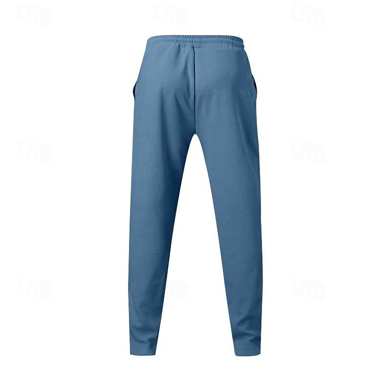 Per uomo Pantaloni della tuta Pantaloni A cordoncino Vita elastica Gamba dritta Liscio Comfort Sportivo Giornaliero Di tendenza Informale Verde militare Nero Media elasticità del 2026 a $21.99 –P20