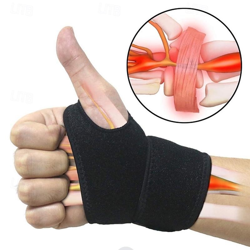 Muñequera para túnel carpiano de 2 uds, cómodo protector de muñeca ajustable para mano izquierda y derecha 2025 - $10.99 –P1