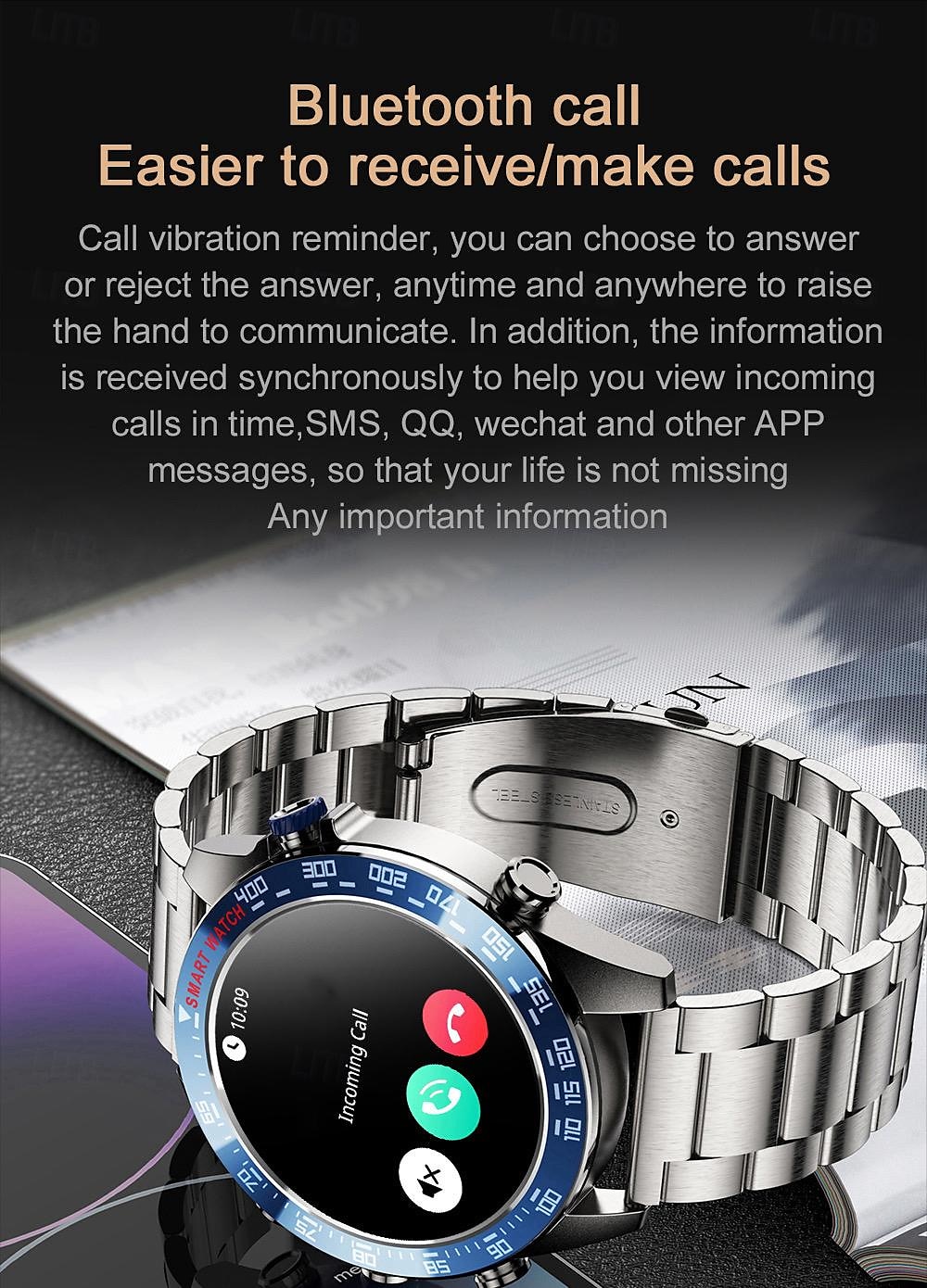 696 CT11 Montre intelligente 1.43 pouce Smartwatch Montre Connectée Bluetooth ECG + PPG Podomètre Rappel d'Appel Compatible avec Android iOS Femme Hommes Mode Mains-Libres Rappel de Message IP 67 de 2025 ? $63.99 –P7