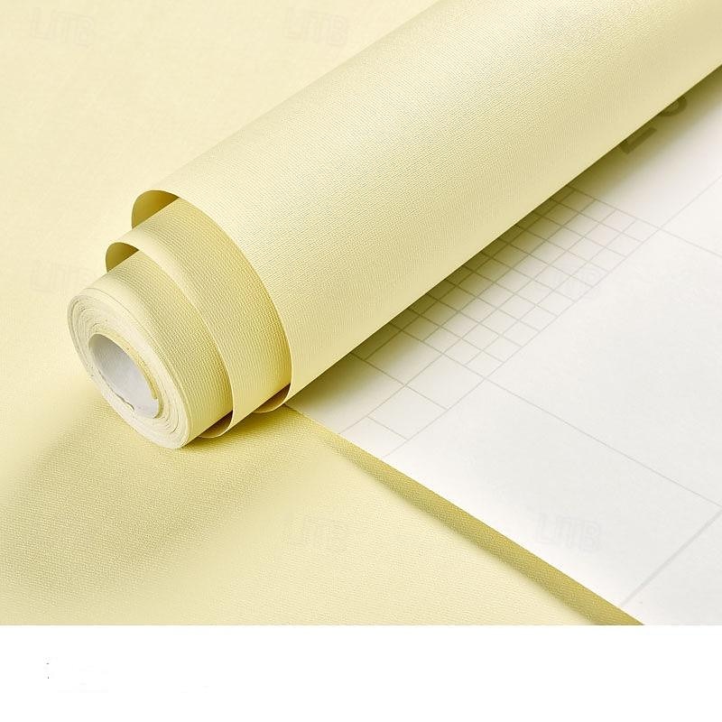 300 * 60 cm selbstklebende Tapete für das Schlafzimmer, wasserdicht und feuchtigkeitsbeständig, einfarbig, aufgearbeiteter Aufkleber, weißer Hintergrund, Wanddekorationstapete 2025 - $18.99 –P15