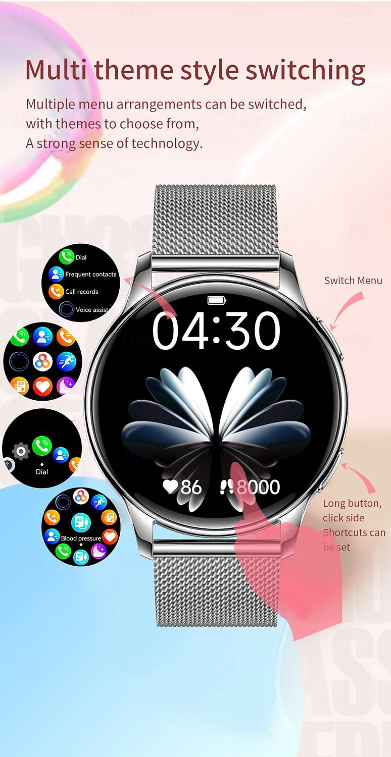 696 Y11 Smart Watch 1.32 inch Smartwatch Fitness Running Watch Bluetooth ECG+PPG Pedometer Call Reminder Compatible with Android iOS Women Men Hands-Free Calls Message Reminder IP 67 42mm Watch Case 2025 - $57.99 –P7