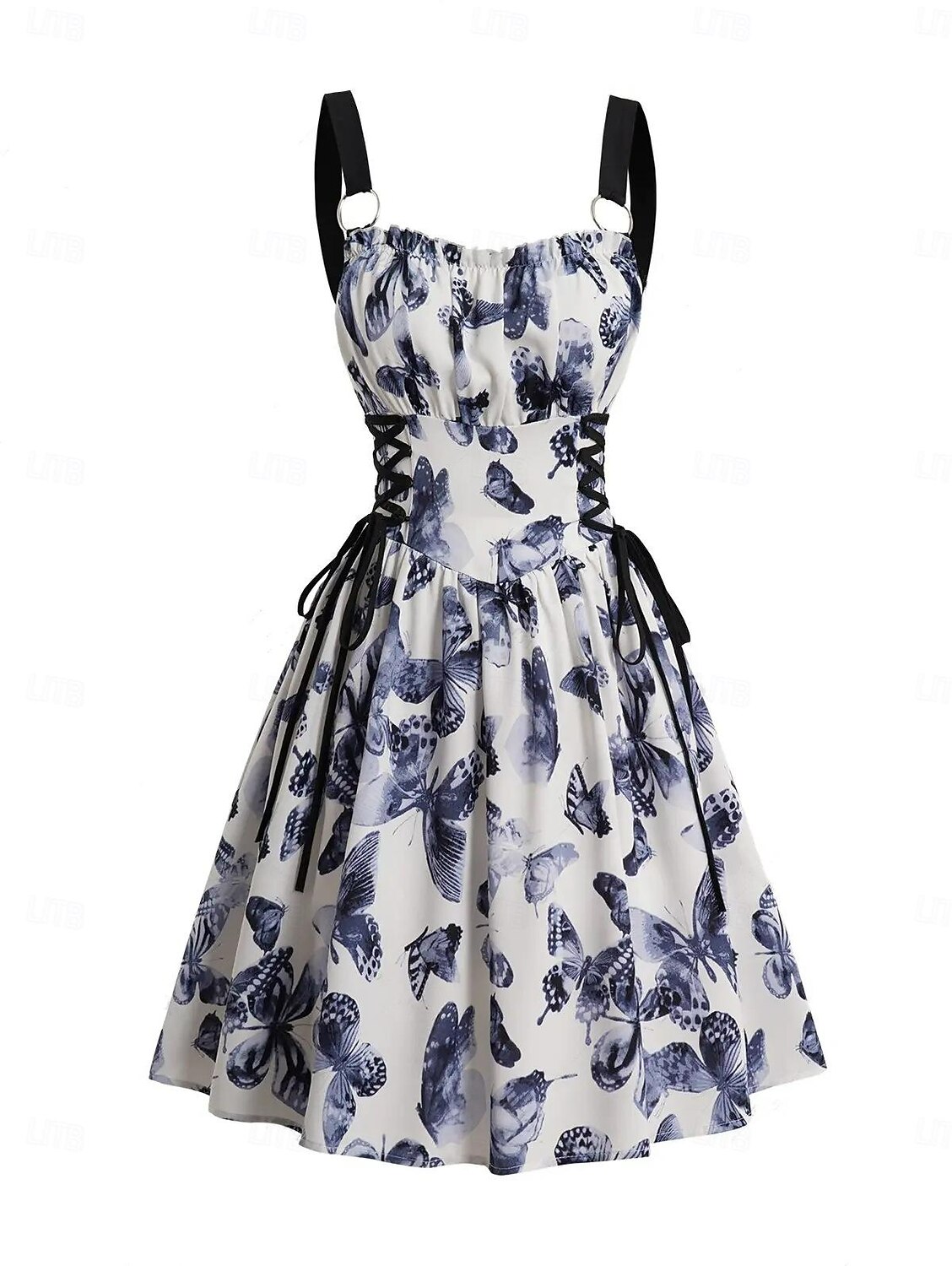 Retró 1950-es Rockabilly Swing ruha Flare ruha Pillangó A-vonalú Jelmez Női Álarcos mulatság Zsúr Alkalmi / Napi Lánybúcsú Felnőttek Ruha Hazatérő ruhák 2025 - $35.99 –P1