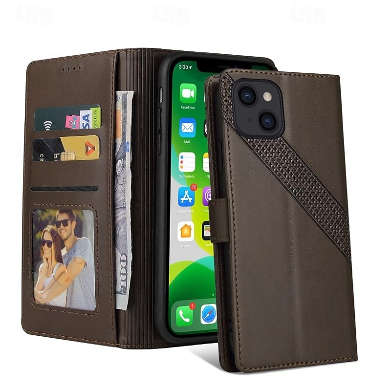 telefon Kılıf Na iPhone 15 Pro Max iPhone 14 13 12 11 Pro Max Plus Mini SE Etui na karty portfela Magnetyczne Ochrona całego ciała Stopka Retro TPU Skóra PU 2025 - $17.99 –P8