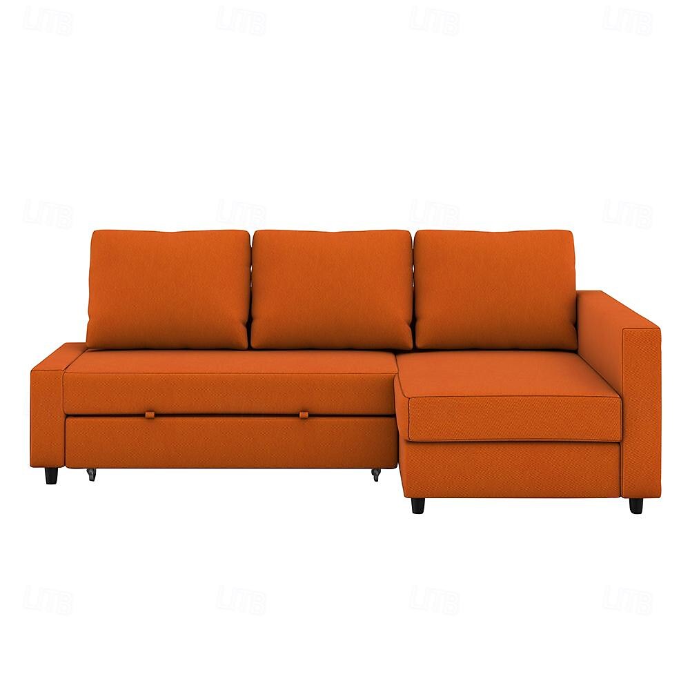 Capa de Sofá 100% Algodão com Armazenamento Capas de Sofá-Cama Acolchoadas Cor Sólida de 2025 por $384.49 –P10