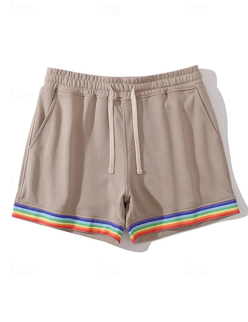 Bărbați Pantaloni scurți de sudoare Pantaloni Scurți Pantaloni scurți de vară Peteci Cordon Talie elastică Culoare solidă Confort Respirabil Scurt În aer liber Zilnic Modă Casual / Sport Alb Trifoi 2026 - $16.49 –P4