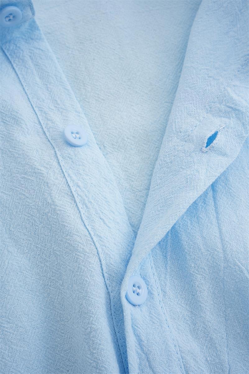 Per uomo Camicia Camicia di lino Camicia Estiva Camicia da Spiaggia Camicie sbottonate Semplice Vacanza Casuale Nero Bianco Rosa Blu reale Manica Lunga Bavero Primavera & Estate Abbigliamento del 2025 a $20.99 –P2
